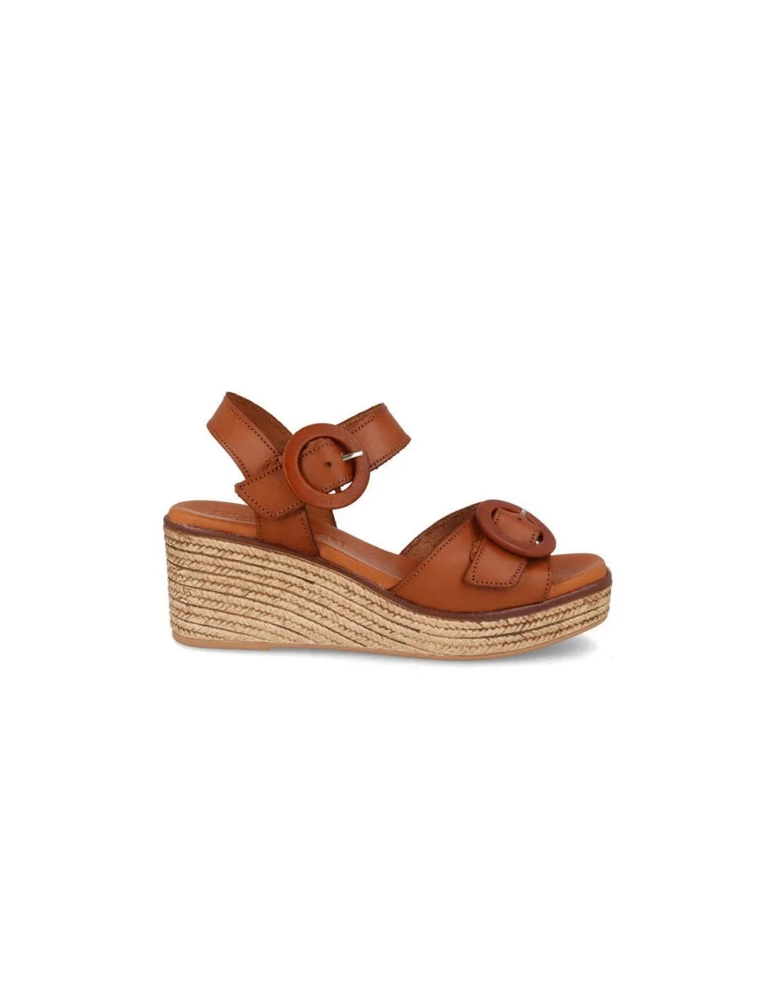 Sandalias mujer piel hebillas