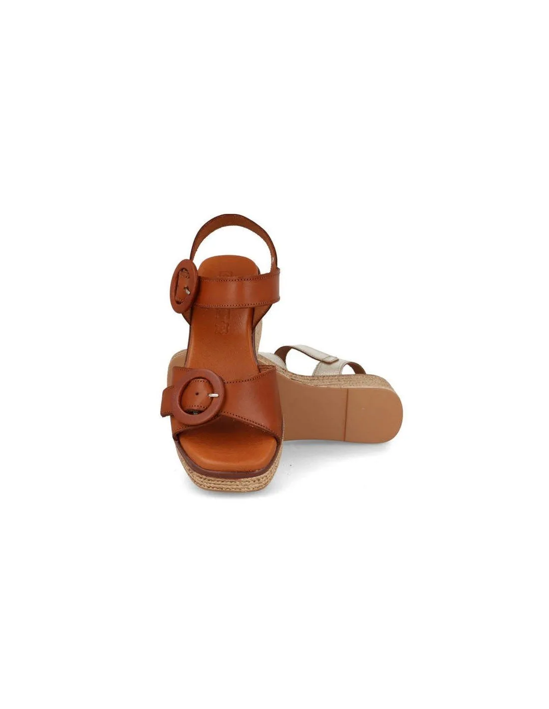 Sandalias mujer piel hebillas