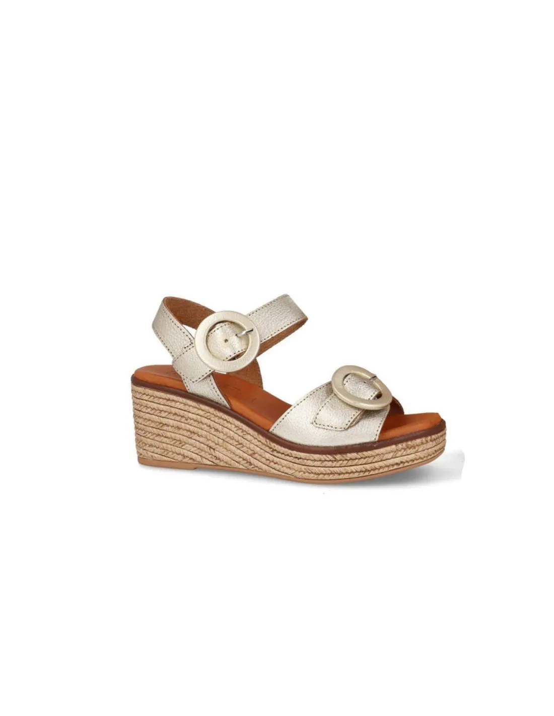 Sandalias mujer piel hebillas