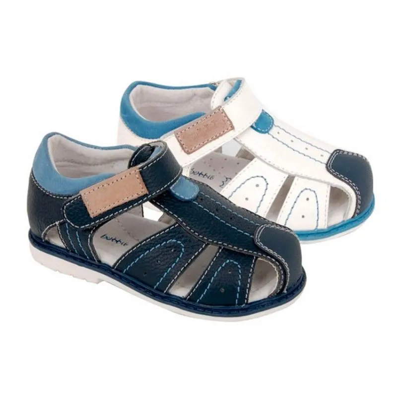 Sandalias niño de piel blancas