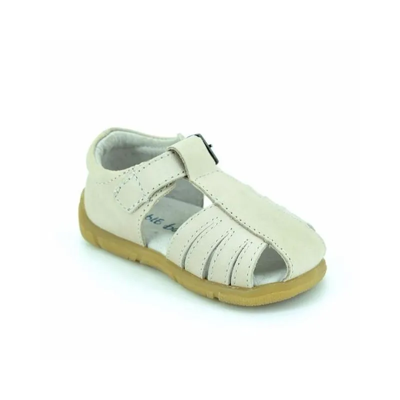 Sandalias niño de piel con hebilla