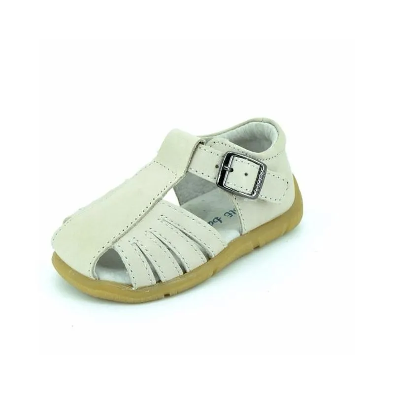 Sandalias niño de piel con hebilla