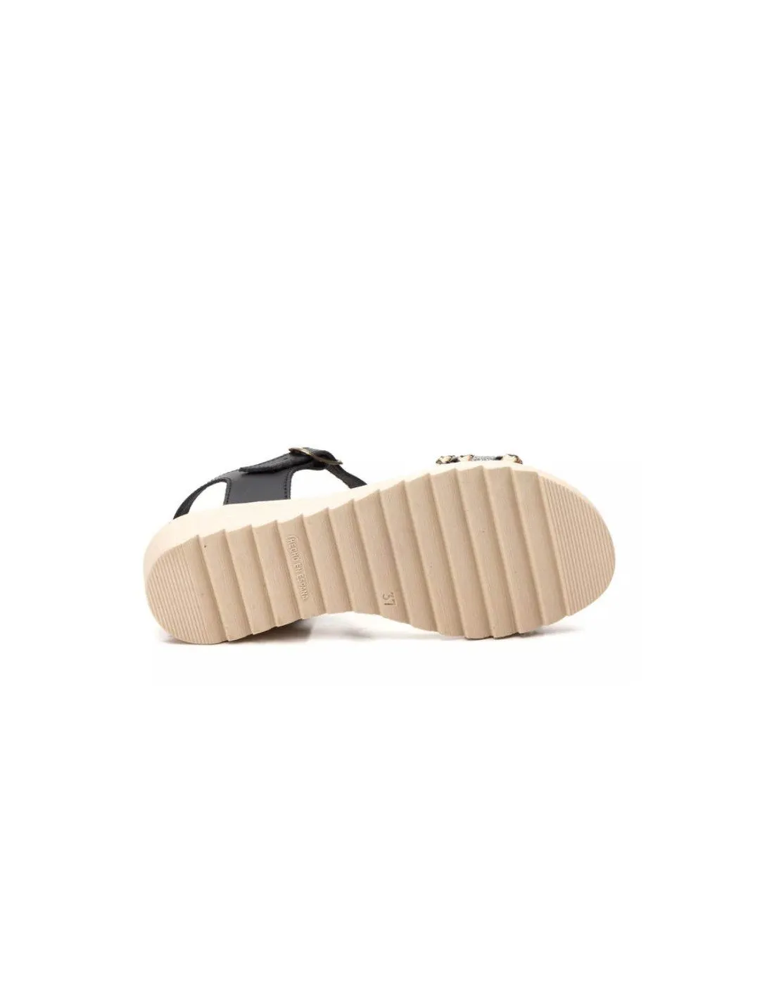 Sandalias piel negras cómodas