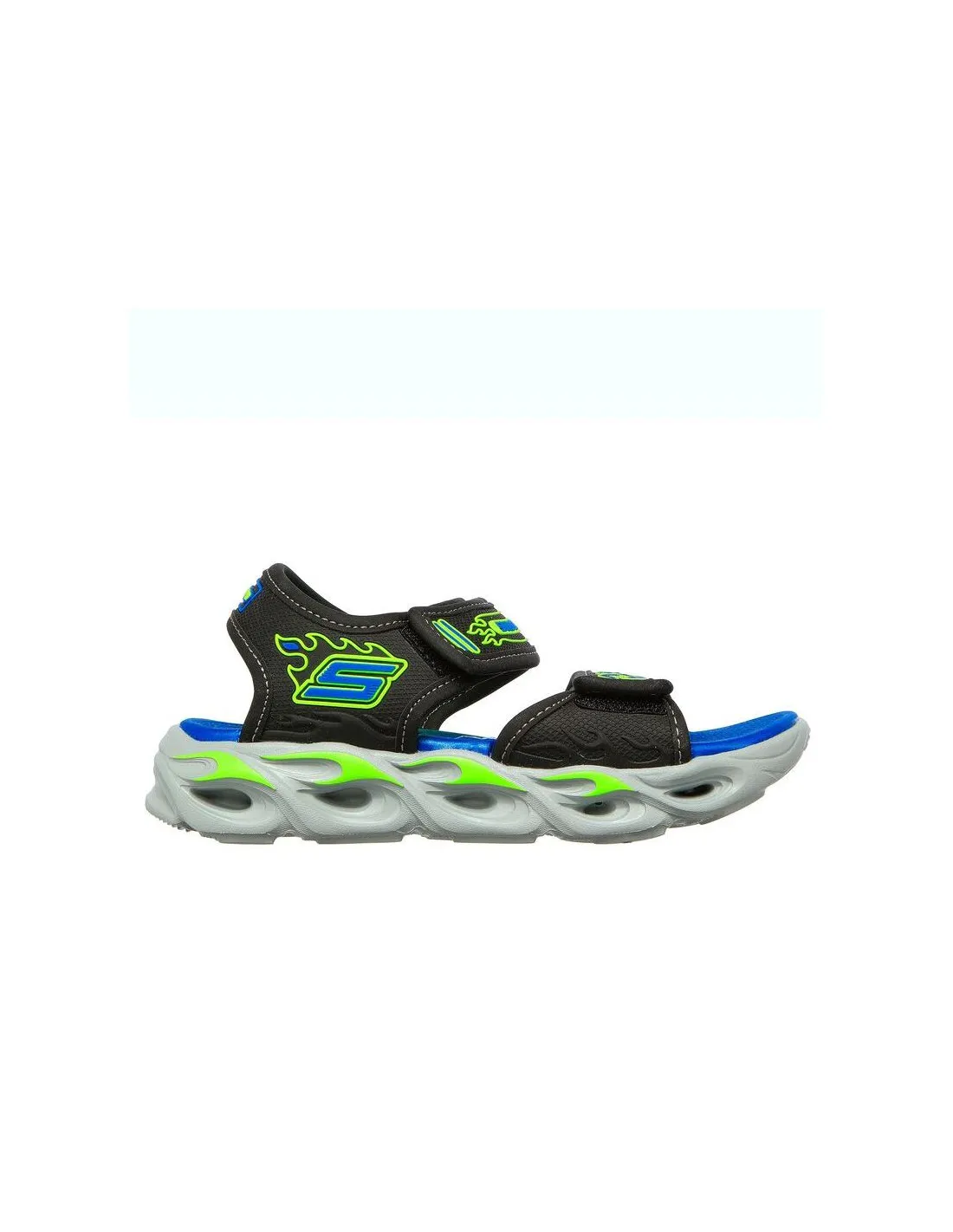 SANDALIAS SKECHERS LIGHTS THERMOSPLASH  HEAT NIñO NEGRO