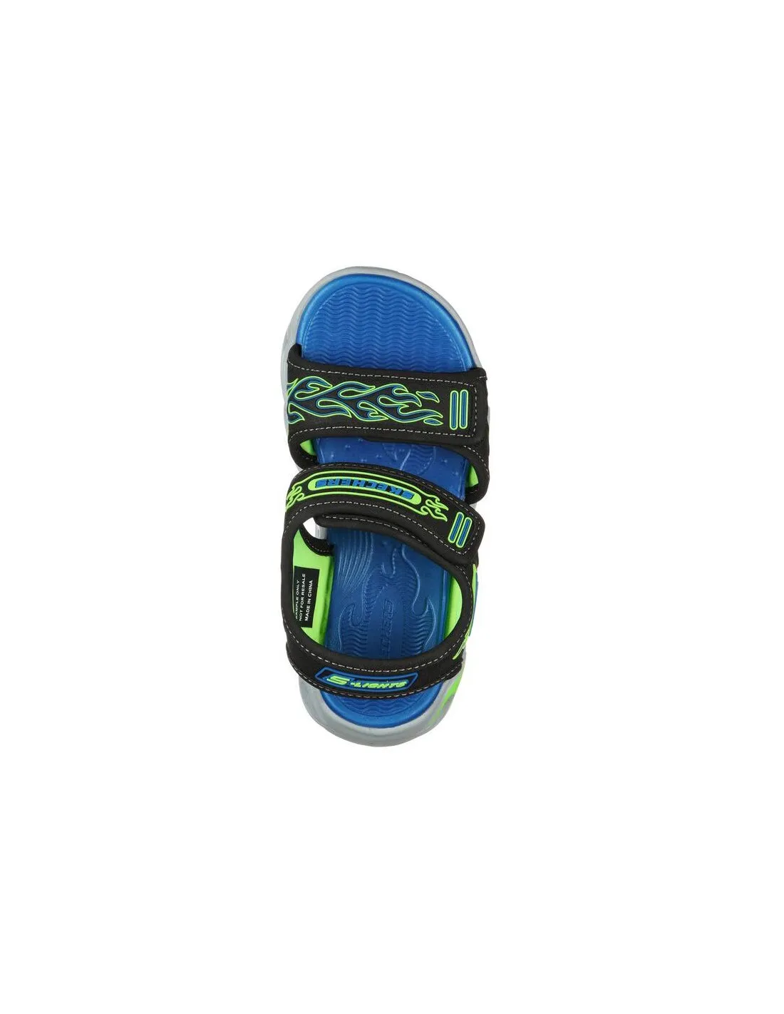 SANDALIAS SKECHERS LIGHTS THERMOSPLASH  HEAT NIñO NEGRO