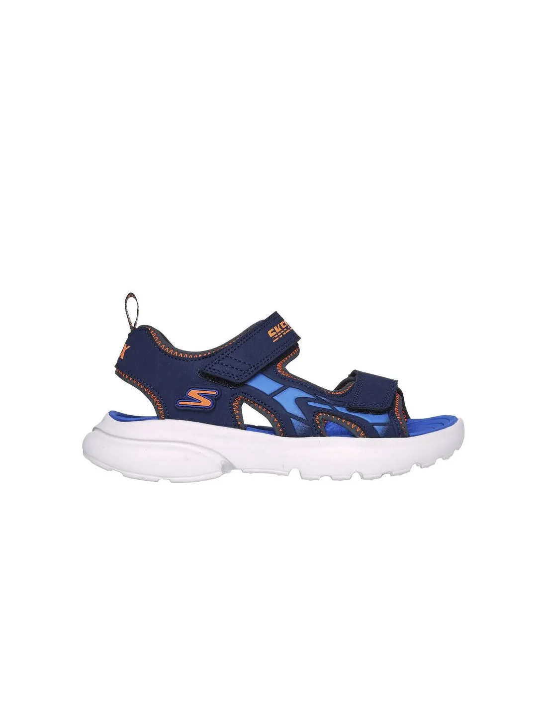 SANDALIAS SKECHERS RAZOR SPLASH  AQUA NIñO NAVY