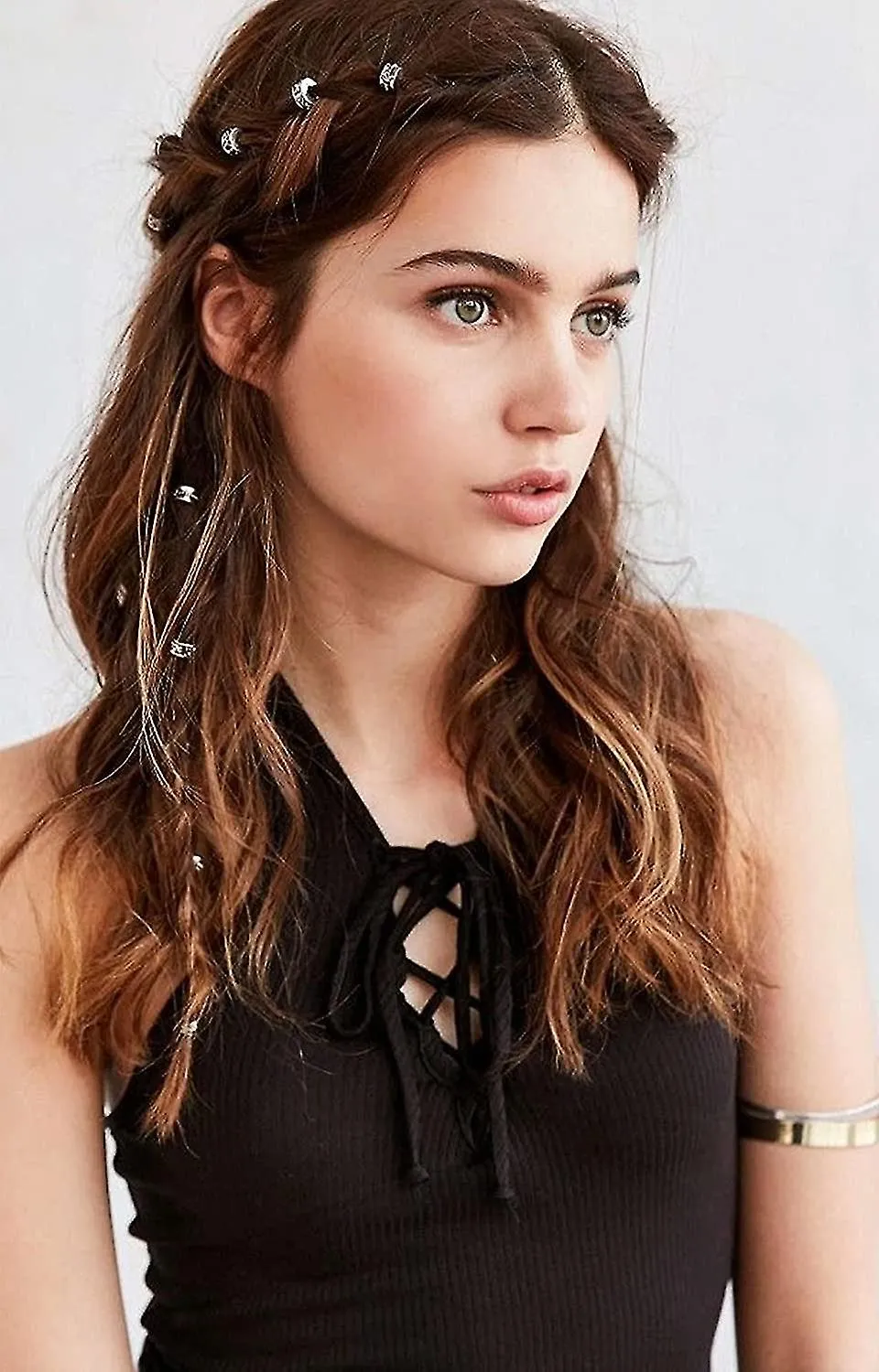 Showgeous 100 Stck Wikinger Bartperlen Antike Nordische Haarschlauchperlen Metall Dreadlocks Perlen Fr Das Haar Flechten Armband