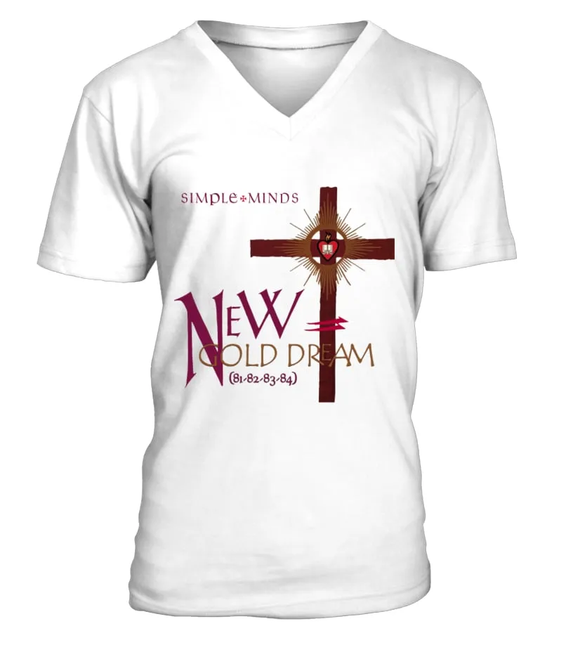 SIMPLE MINDS  NEW GOLD DREAM  COPY CAMISETA CUELLO EN V UNISEX