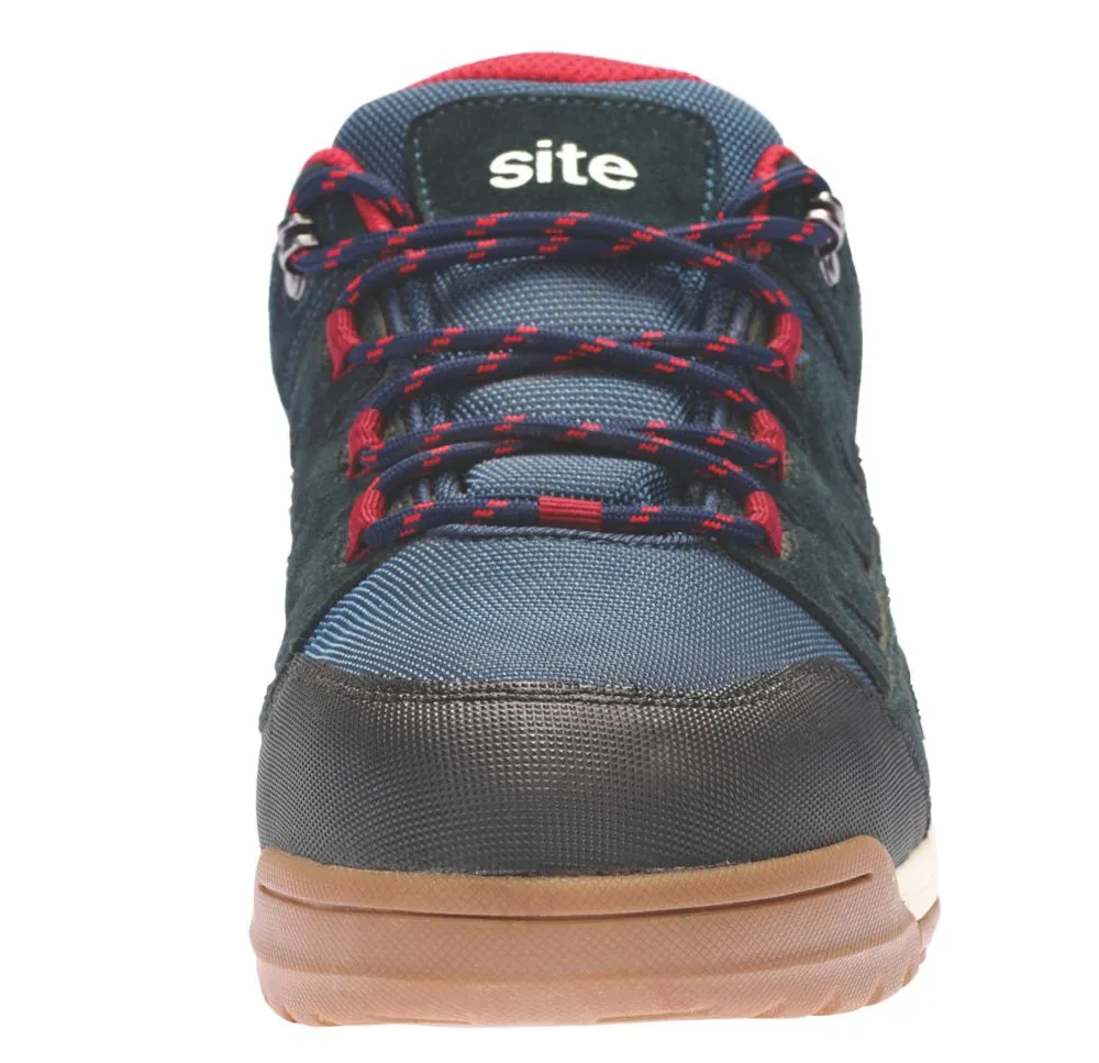 Site Scoria, zapatillas de seguridad, azul marino y rojo, talla 47