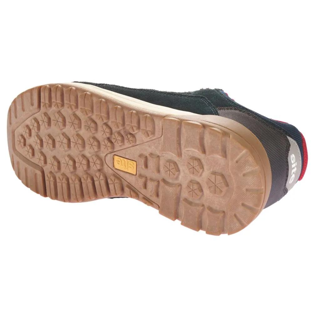 Site Scoria, zapatillas de seguridad, azul marino y rojo, talla 47