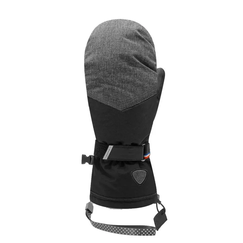 Ski Mittens Racer MELY4 (Negro/Gris) Mujer