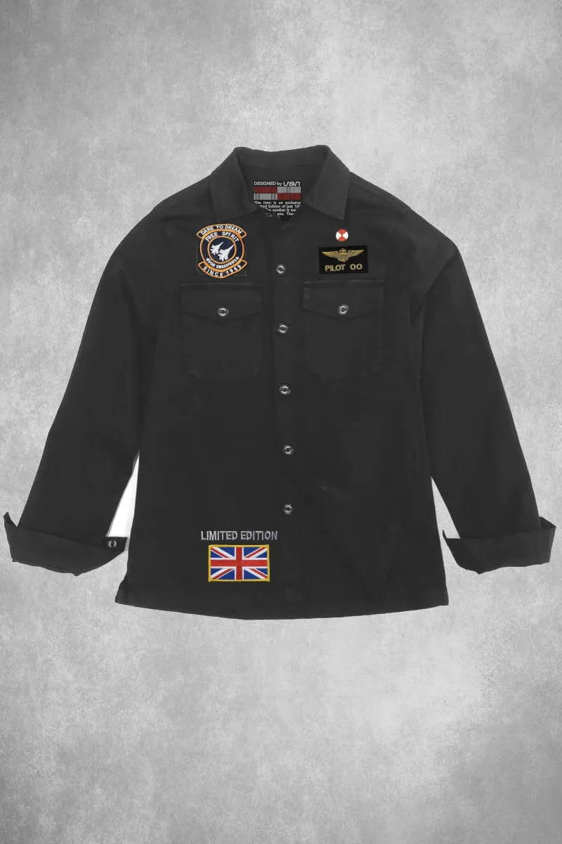 Sobrecamisa de mujer PILOT negra