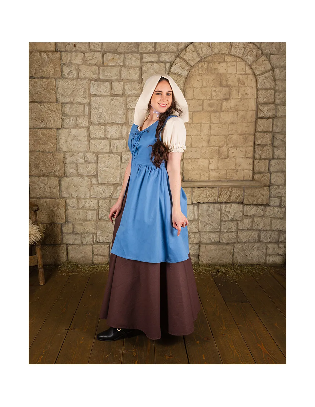 Sobrevesta Medieval Clara en azul