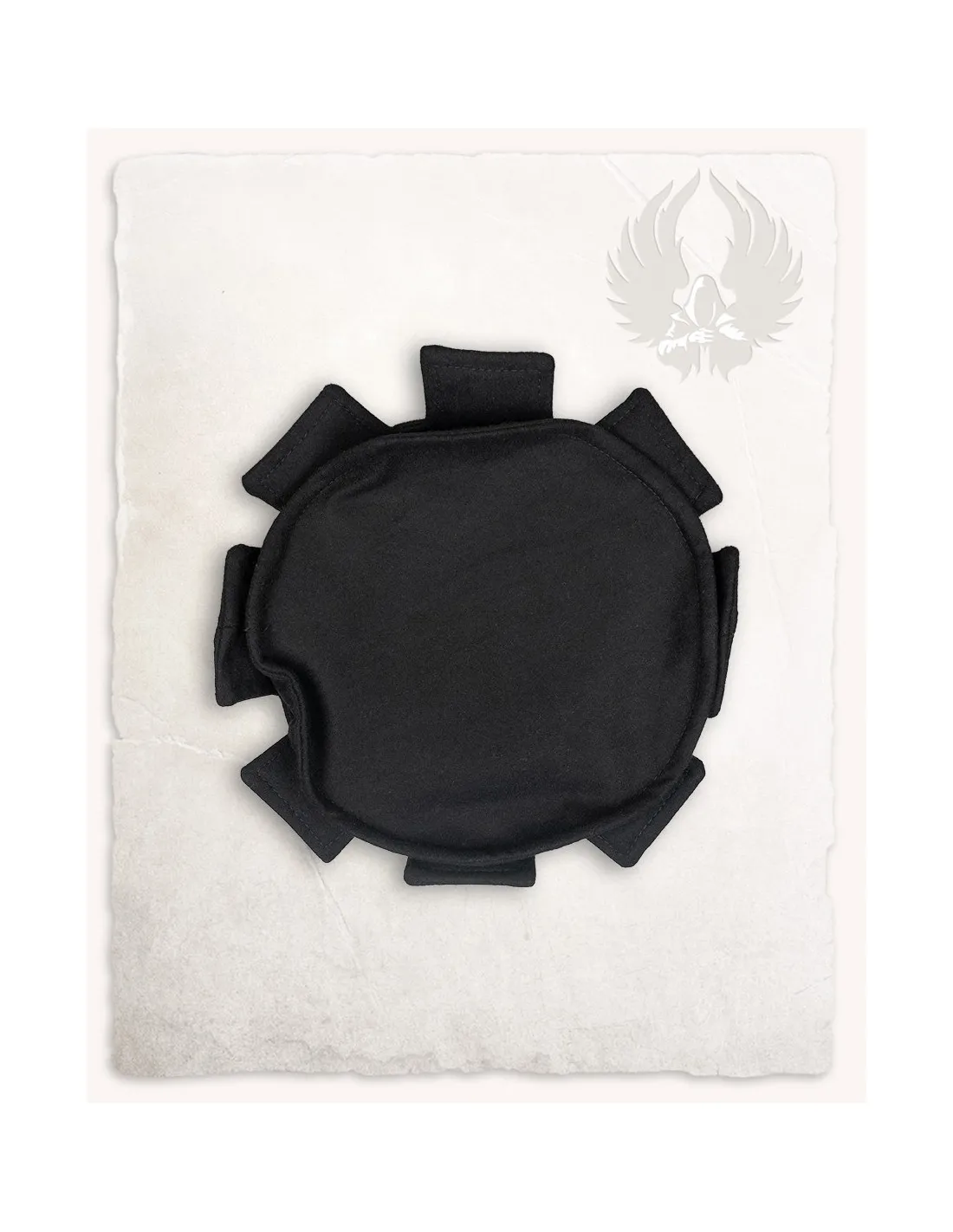 Sombrero almenado medieval negro, ajustable