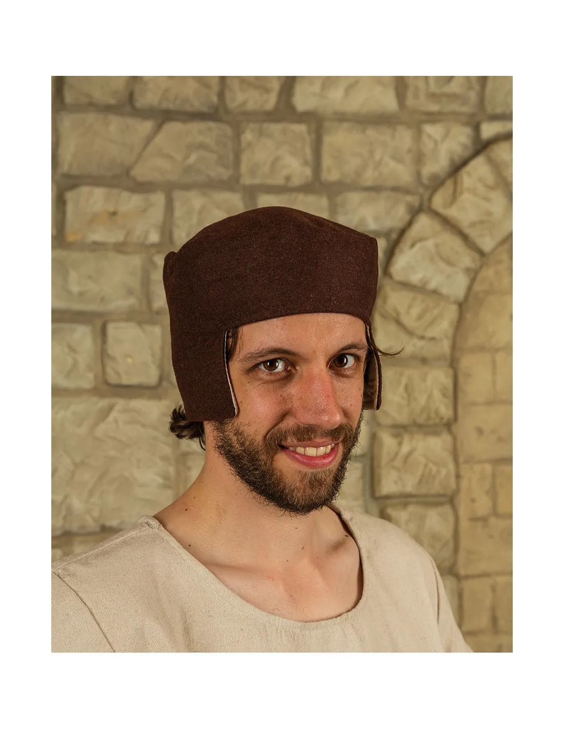 Sombrero medieval Rafael en marrón