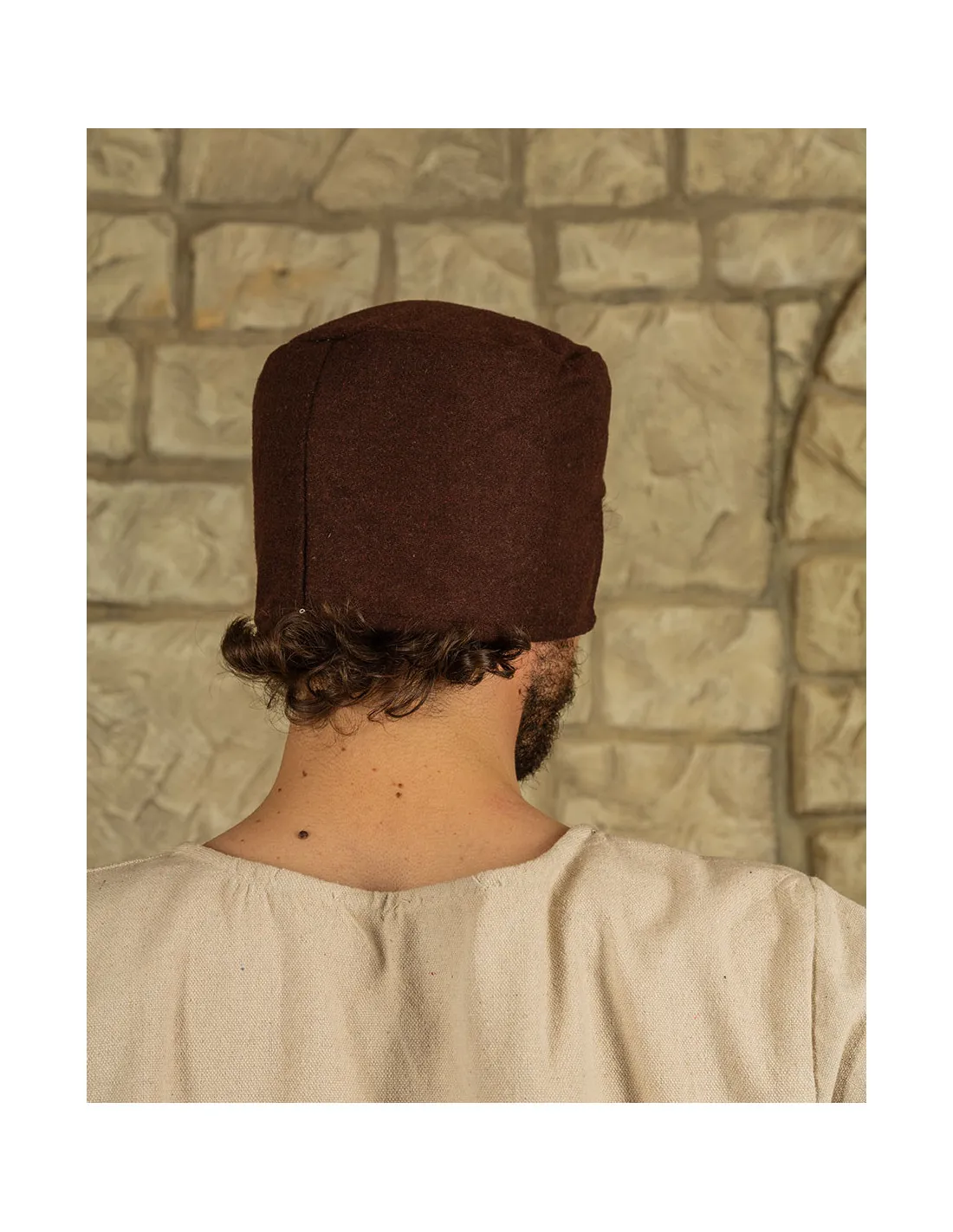 Sombrero medieval Rafael en marrón