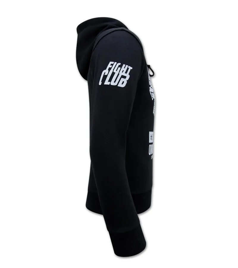 SUDADERA CON CAPUCHA MMA FIGHTER PARA HOMBRE  NEGRA