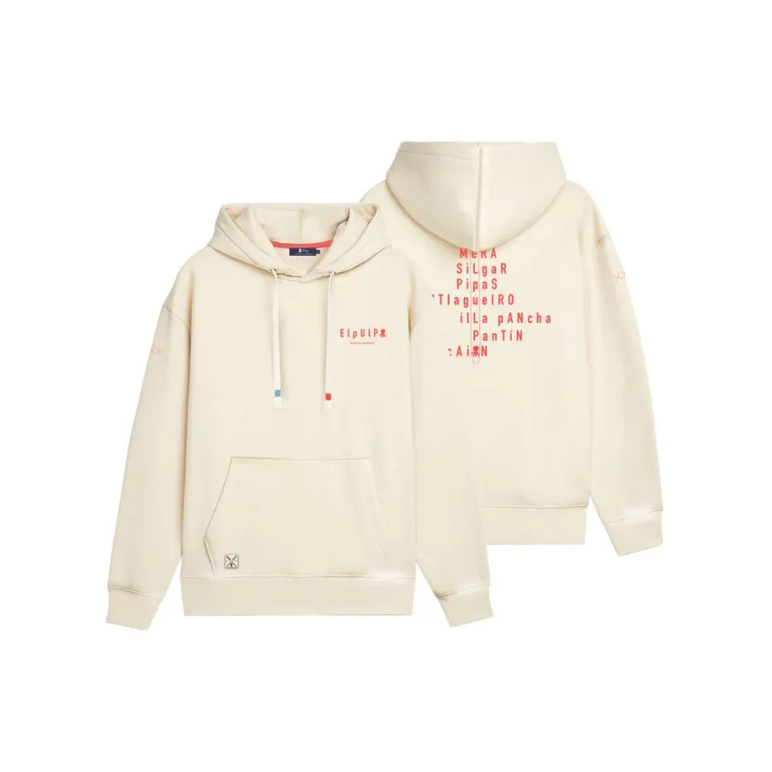 Sudadera El Pulpo Capucha Lavada Plage Para Hombre