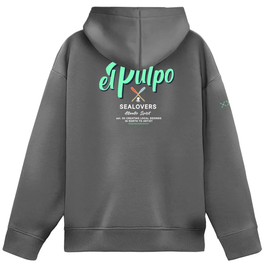 Sudadera El Pulpo Estampado Mensaje Sealovers Para Hombre
