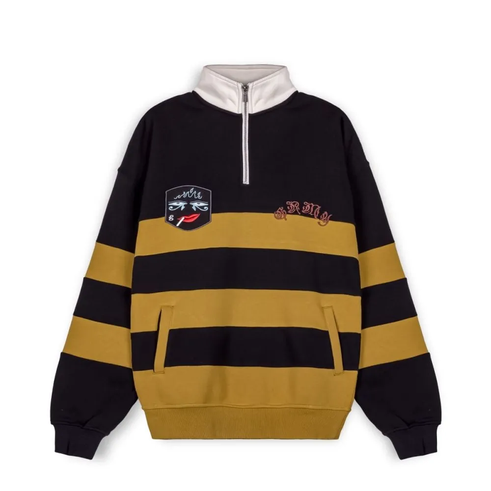 SUDADERA UNISEX GRIMEY FIRE ROUTE DE CUELLO ALTO  NEGRA | PRIMAVERA 23