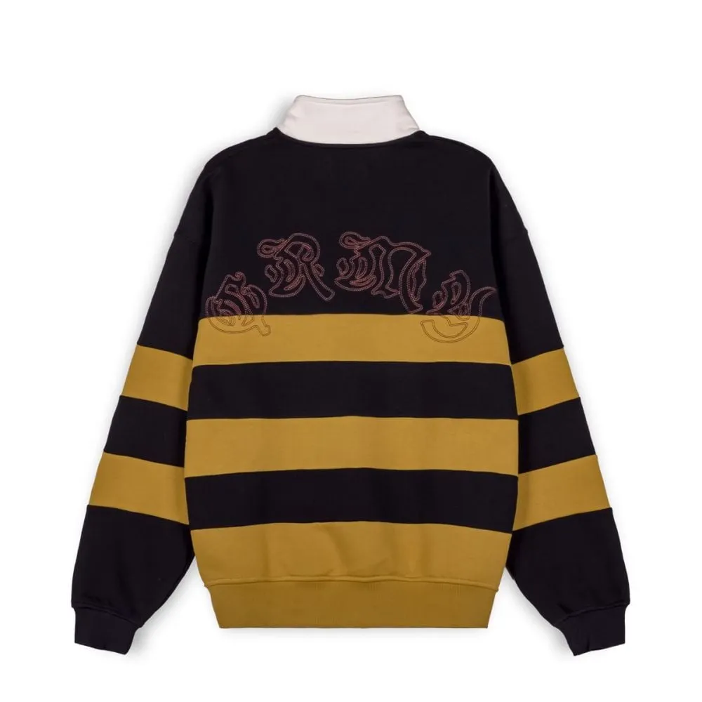 SUDADERA UNISEX GRIMEY FIRE ROUTE DE CUELLO ALTO  NEGRA | PRIMAVERA 23