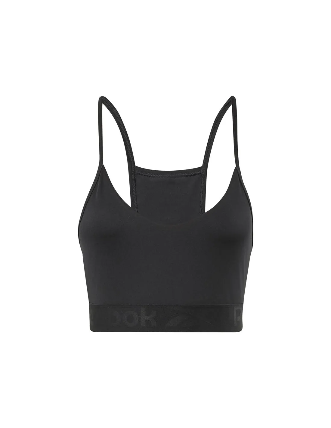 Sujetador deportivo Reebok Strappy Black