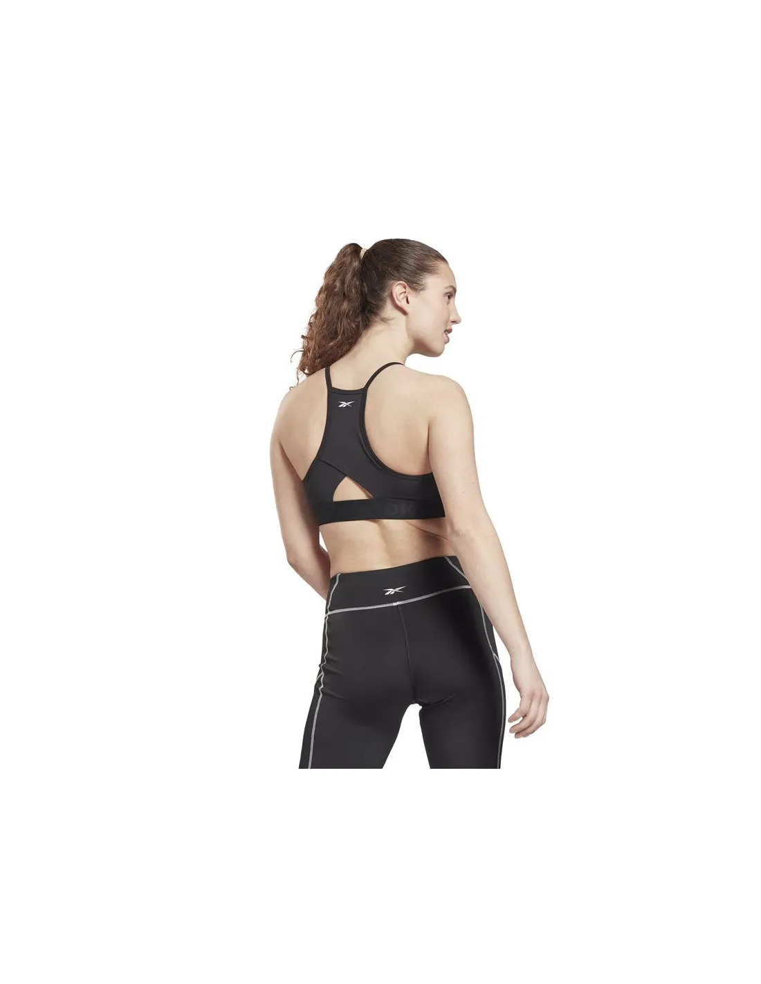 Sujetador deportivo Reebok Strappy Black