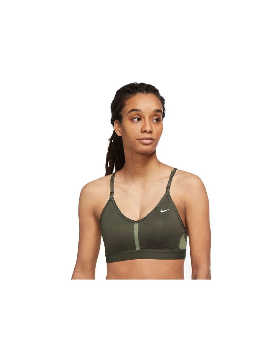 SUJETADOR NIKE DRIFIT INDY VERDE MUJER