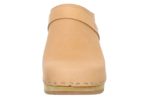 SWEDISH HASBEENS SLIP IN SUPER HIGH  ZUECO DE PIEL