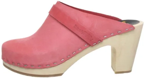 SWEDISH HASBEENS SLIP IN SUPER HIGH  ZUECO DE PIEL
