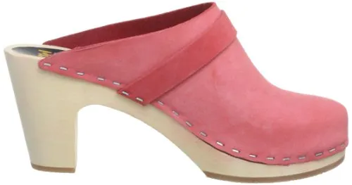 SWEDISH HASBEENS SLIP IN SUPER HIGH  ZUECO DE PIEL