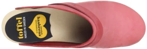 SWEDISH HASBEENS SLIP IN SUPER HIGH  ZUECO DE PIEL