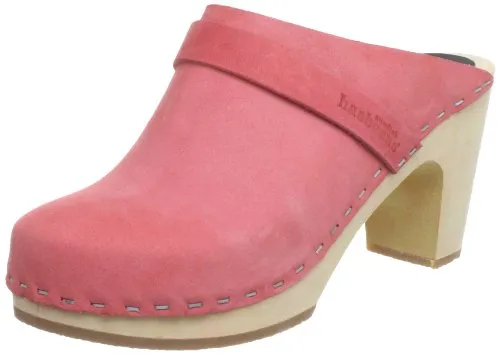 SWEDISH HASBEENS SLIP IN SUPER HIGH  ZUECO DE PIEL