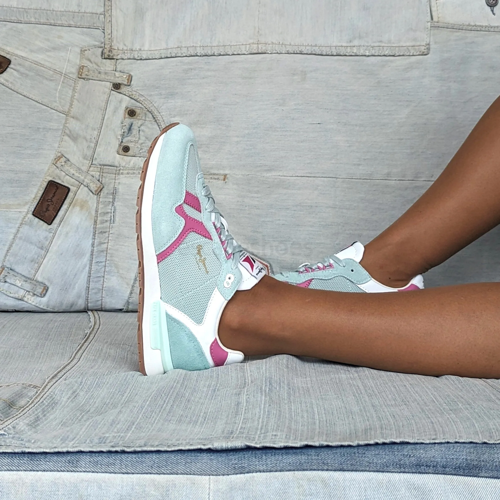 Tenis PEPE JEANS Brit Retro Ice Gre PLS40008 600