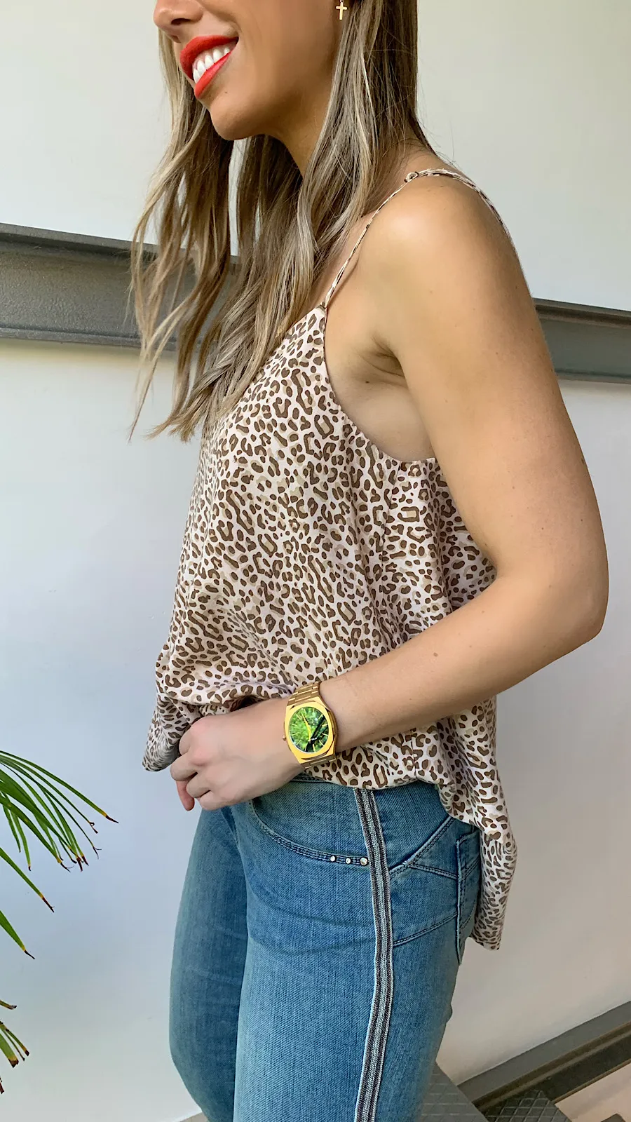 Top Animal Print Tirantes