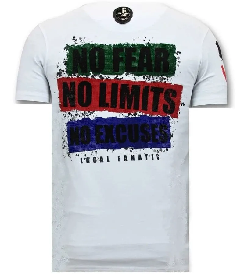 TOUGH HOMBRES CAMISETA  EL JOKER HOMBRE  BLANCO