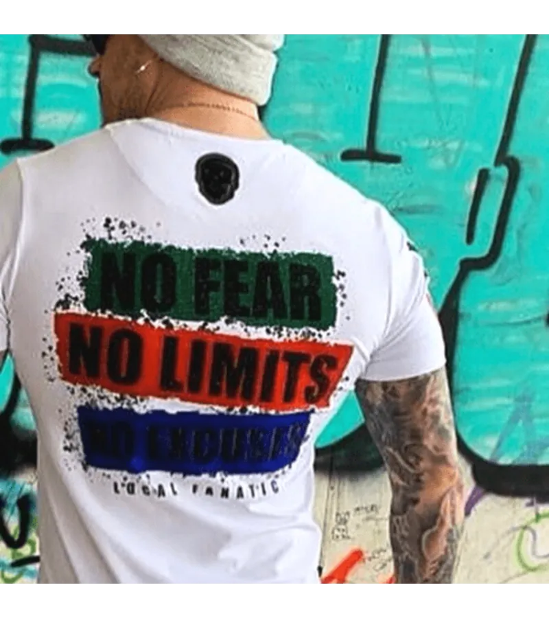 TOUGH HOMBRES CAMISETA  EL JOKER HOMBRE  BLANCO