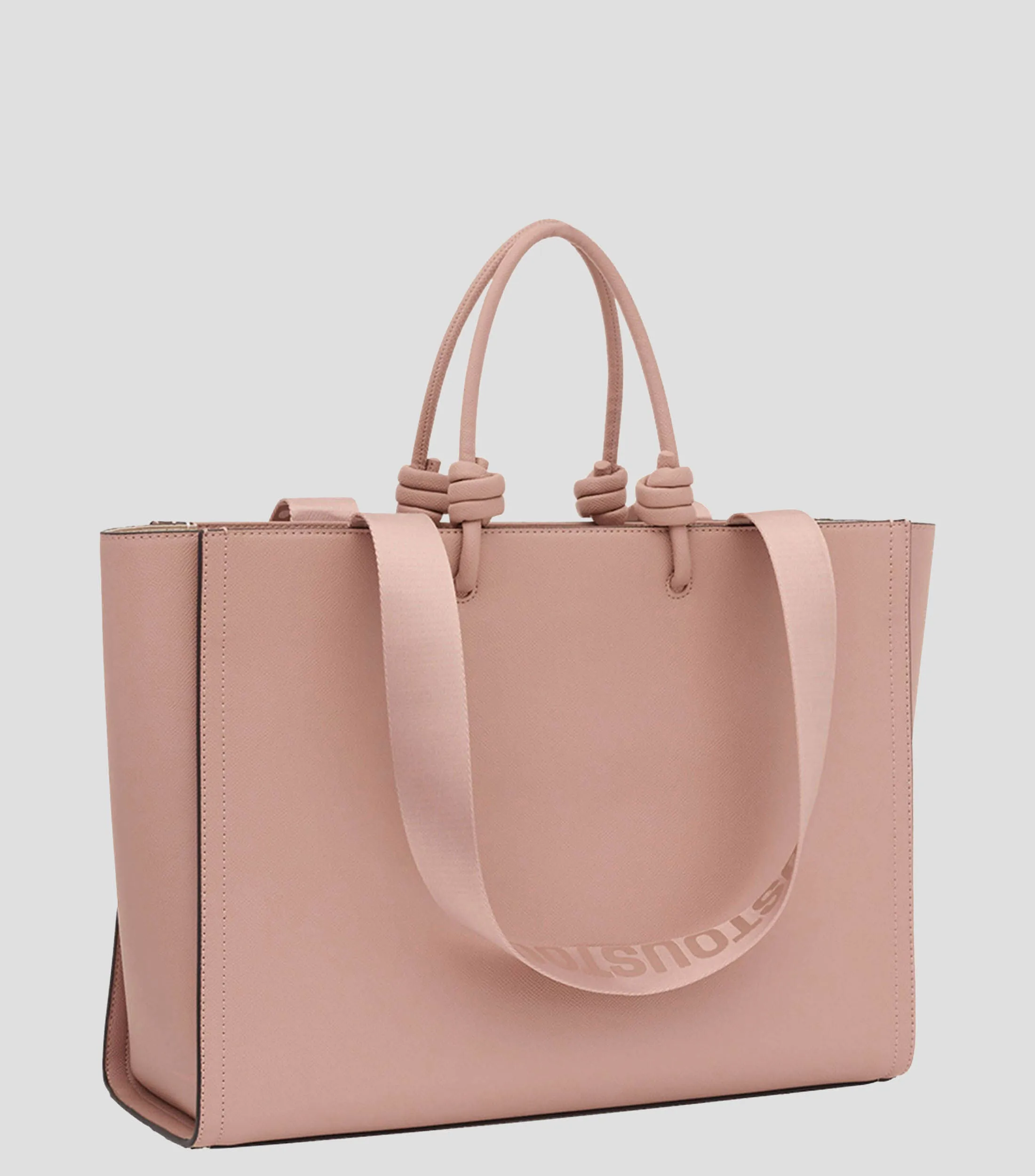 Tous Bolso tote grande Amaya rosa claro La Rue New con logo Mujer