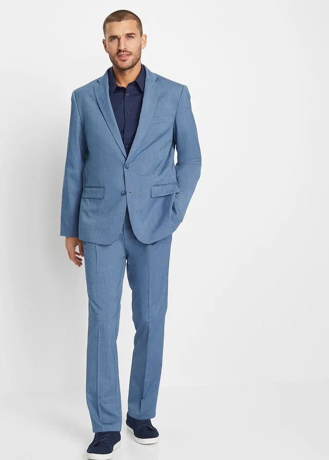 Traje (2 piezas) Americana y pantalón Azul marino jaspeado
