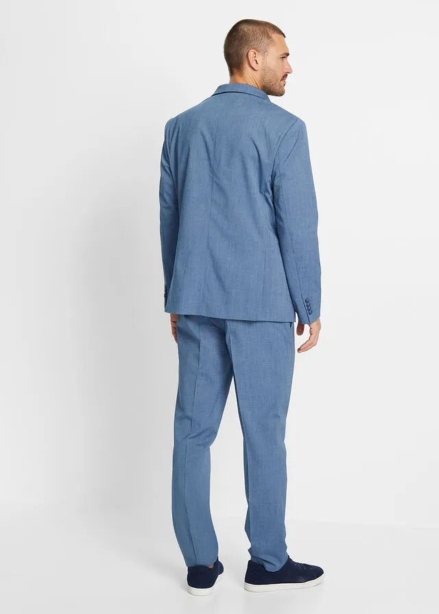Traje (2 piezas) Americana y pantalón Azul marino jaspeado