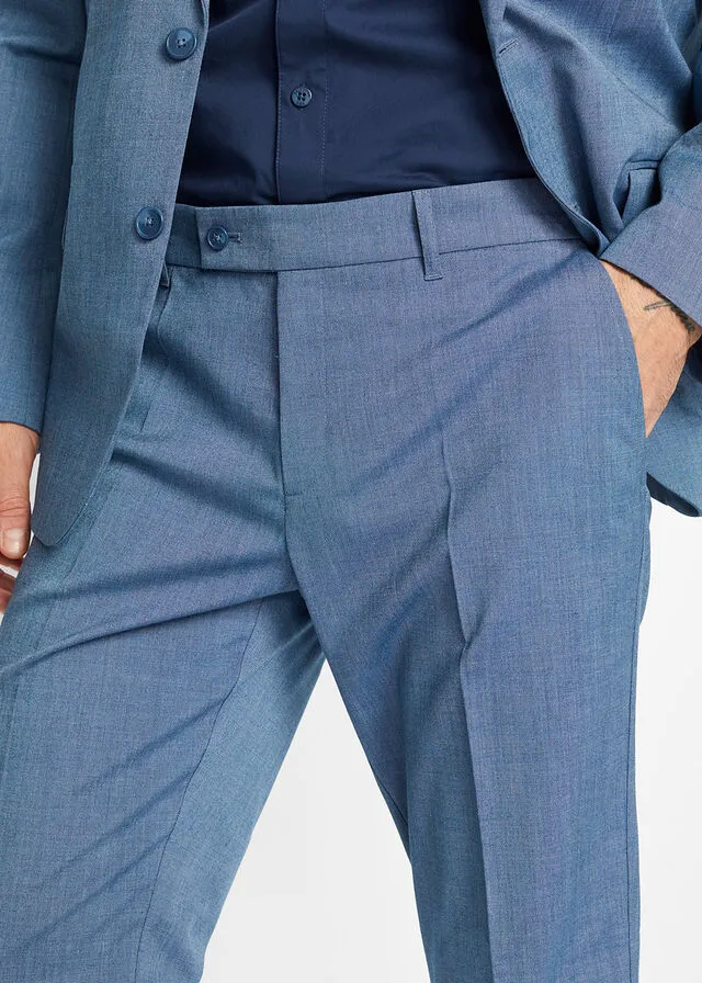 Traje (2 piezas) Americana y pantalón Azul marino jaspeado