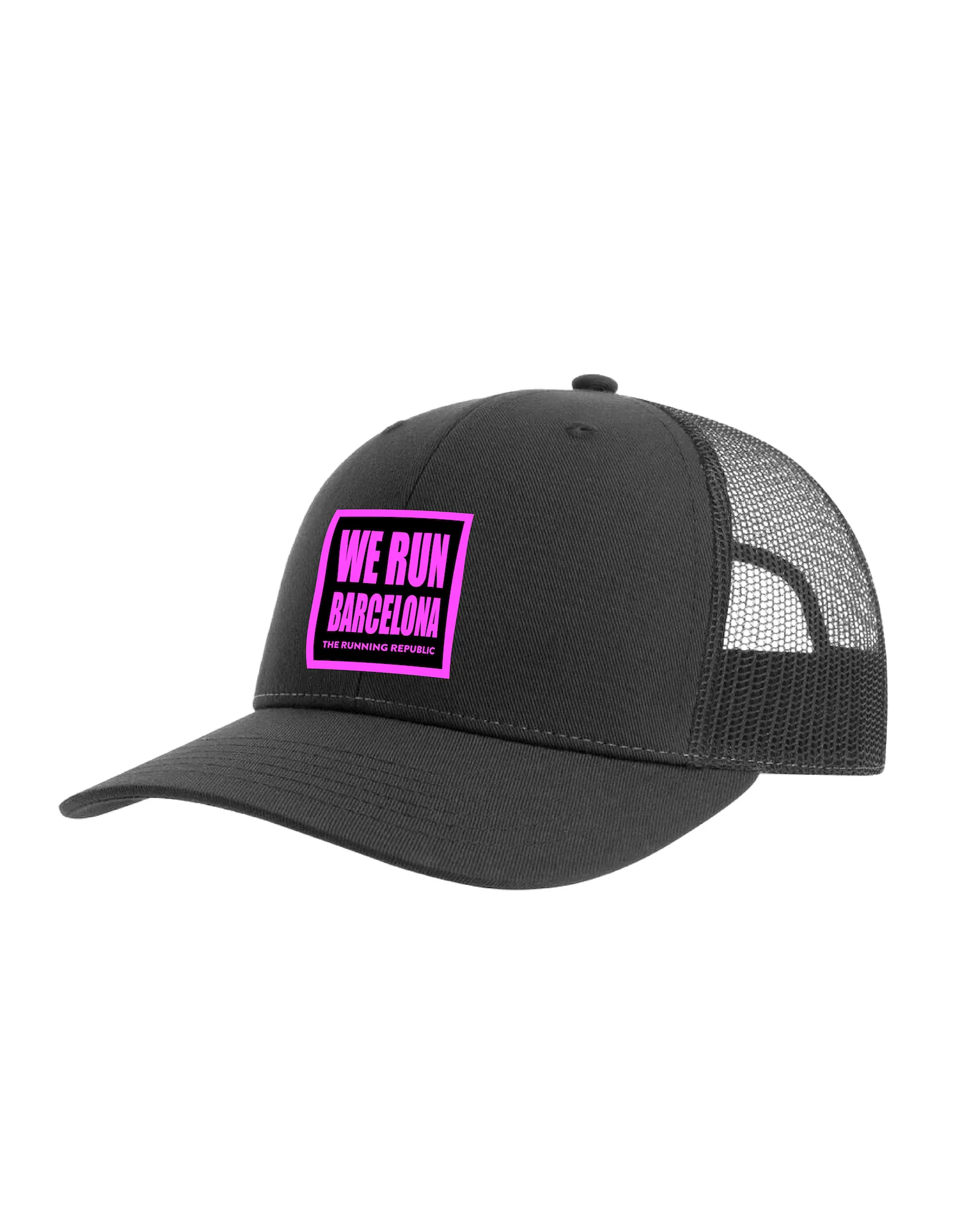 TRUCKER "BARCELONA" CAP (ONE SIZE)  BLACK/MAGENTA