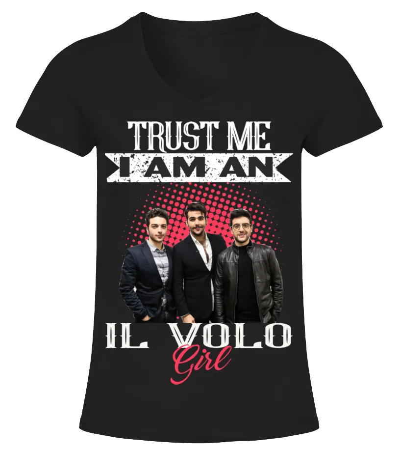 TRUST ME I AM AN IL VOLO GIRL Camiseta cuello pico Mujer
