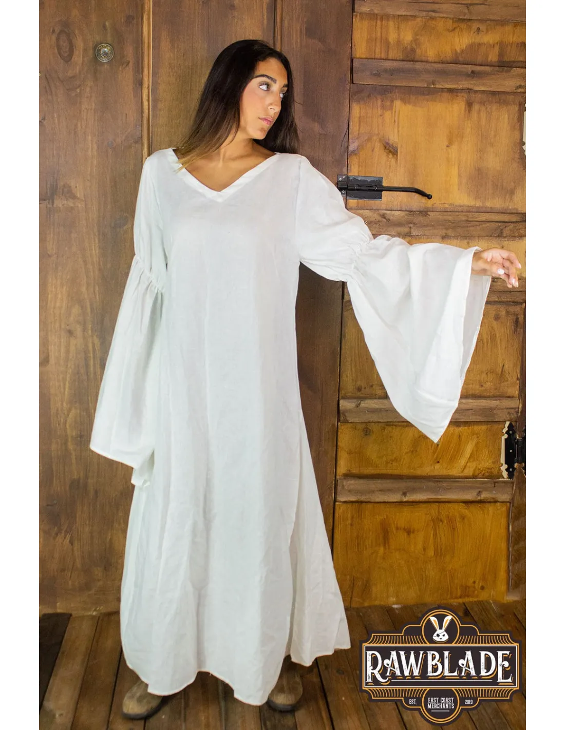 TúNICA MEDIEVAL MUJER MEDUSELD  BLANCA
