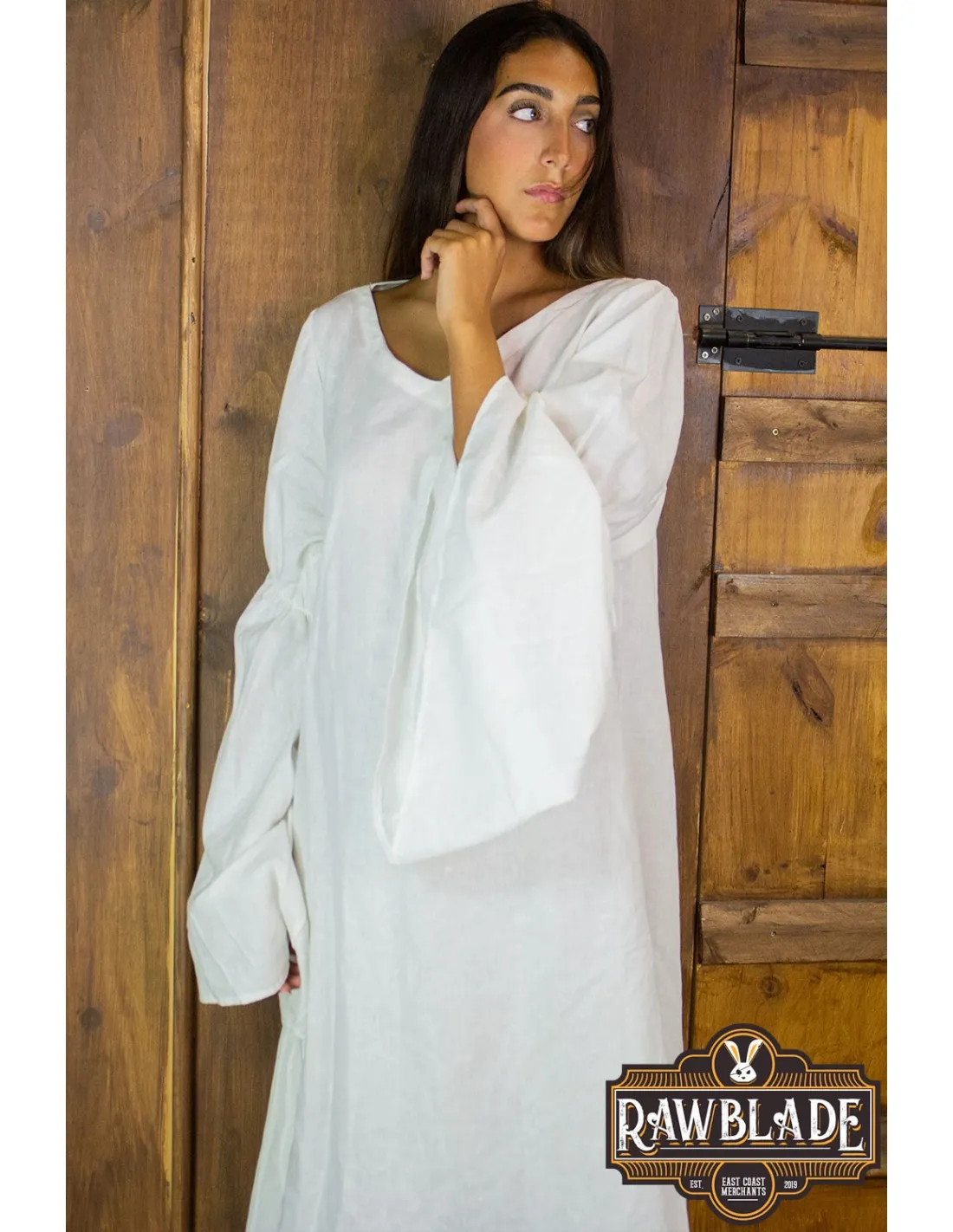 TúNICA MEDIEVAL MUJER MEDUSELD  BLANCA