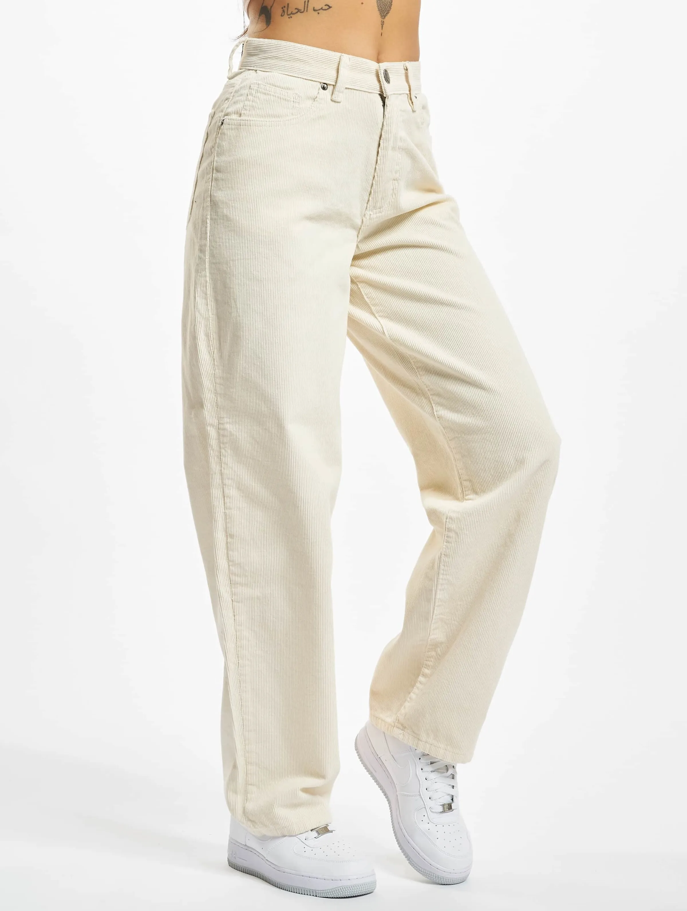 Urban Classics Ladies High Waist 90´s Wide Leg Corduroy