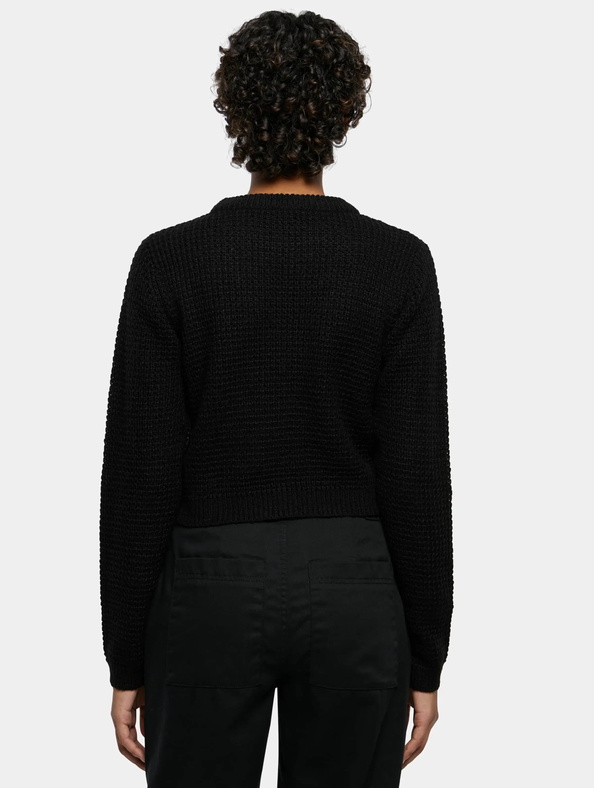 Urban Classics Ladies Short Waffle Sweater