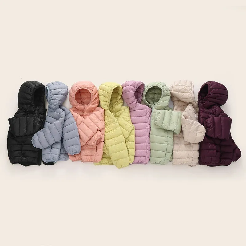 UU1836 WINTER BOYS AND GIRLS CHAQUETA LIVIANA CHAQUETA DOWN CHAQUETA CON CAPUCHA