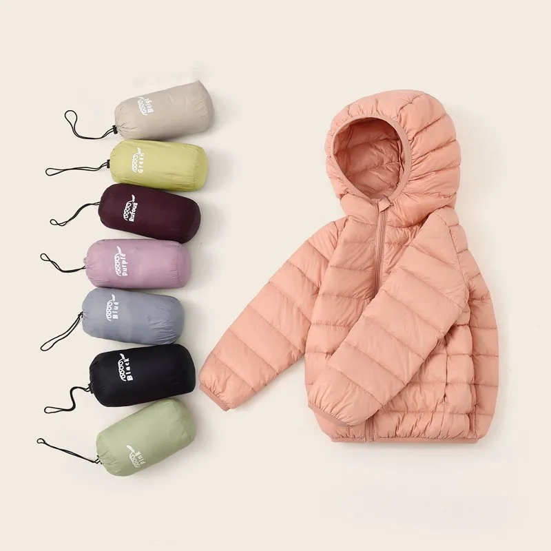 UU1836 WINTER BOYS AND GIRLS CHAQUETA LIVIANA CHAQUETA DOWN CHAQUETA CON CAPUCHA