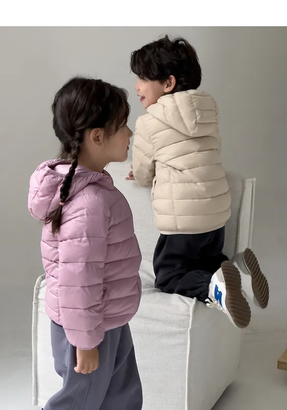 UU1836 WINTER BOYS AND GIRLS CHAQUETA LIVIANA CHAQUETA DOWN CHAQUETA CON CAPUCHA